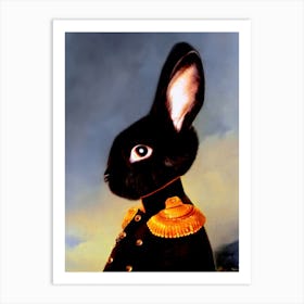 Corporal Ritsu The Rabbit Pet Portraits Art Print