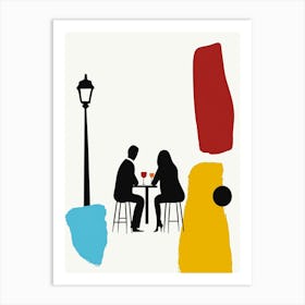 Couple At A Table 1 Poster