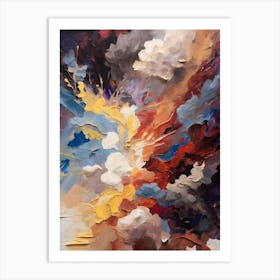 Abstract Of Clouds Art Print