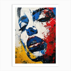 Face Of A Woman Pop Art Art Print