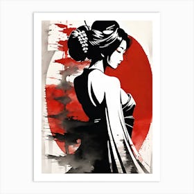 Geisha Art 1 Art Print