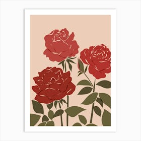 Red Roses Art Print