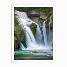 Cascade D Ars, France Realistic Photograph (1) Art Print