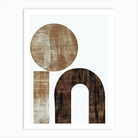 Letter 08997 Minimalist, Bauhaus Art Print