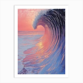 Sunset Wave Art Print