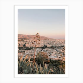 Sunset Over Greece Art Print