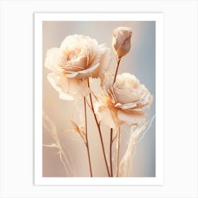 Boho Dried Flowers Rose 10 Art Print