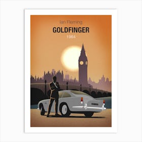 James Bond Goldfinger Art Print