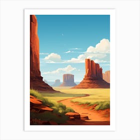 Monument Valley Landscape Art Print