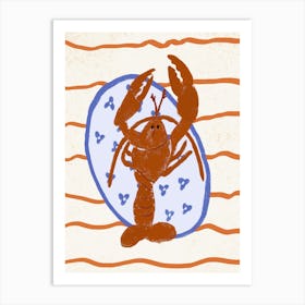 Hand Drawn Lobster Art Print