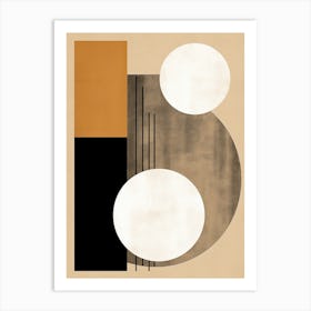 Ivory Potsdam Bauhaus Patterns Art Print