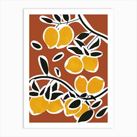 Lemon Tree Branches Art Print