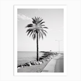 Cannes, France, Black And White Old Photo 4 Art Print