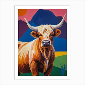 Highland Cow Art Print