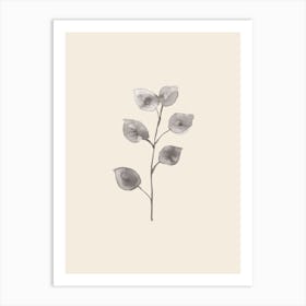 Floral Beige Art Poster_1981670 Art Print