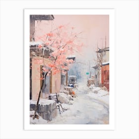 Dreamy Winter Painting Beijing China 2 Art Print