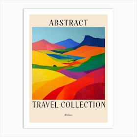 Abstract Travel Collection Poster Malawi 2 Art Print