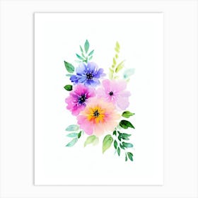 Stock Watercolour Flower Art Print