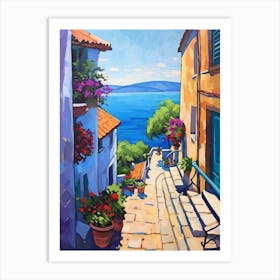 Korcula Croatia 4 Fauvist Painting Art Print