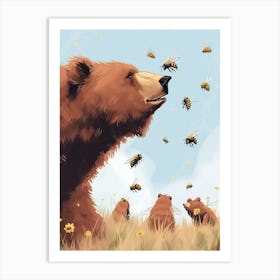 Mason Bee Storybook Illustrations 4 Art Print