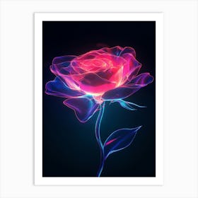 Abstract Rose 2 Art Print