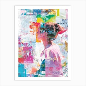 Abstract Painting Collage Art Print