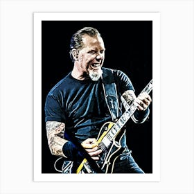 James Hetfield Metallichead band music 4 Art Print