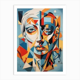 Abstract Woman'S Face Art Print