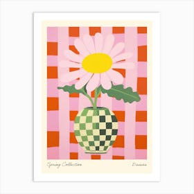 Spring Collection Daisies Flower Vase 3 Art Print