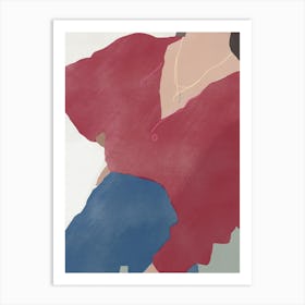 Red Poser Art Print