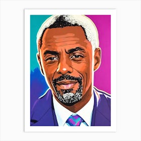 Idris Elba Pop Movies Art Movies Art Print