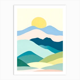 'Sunrise' Abstract Art Print