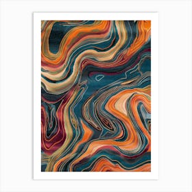 Abstract Swirls 4 Art Print