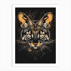 Saber Cat Art Print