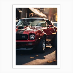 Close Of American Muscle Car 018 Art Print