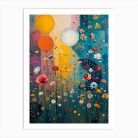 Flowers In The Sky 5 Art Print