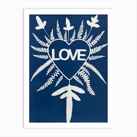 Love Ferns Art Print