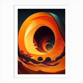 Solar Wind Comic Space Space Art Print