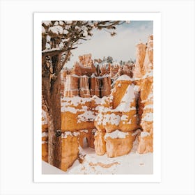 Bryce Canyon Snow Art Print