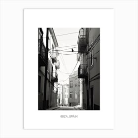 Poster Of Lisbon, Portugal, Photography In Black And White 3 Art Print