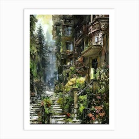 City In Bloom Art Print