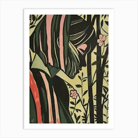 'The Girl In The Forest' Art Print