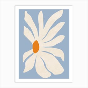 White Gerbera Art Print