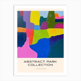 Abstract Park Collection Poster Castle Park Bristol 1 Art Print