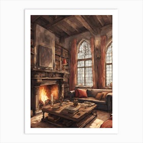 Harry Potter Living Room 2 Art Print