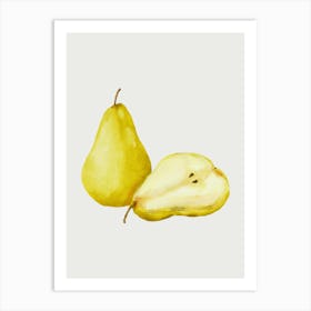 Yellow Pears Art Print