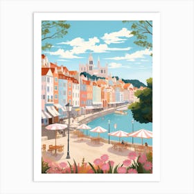 Santander Spain 6 Illustration Art Print