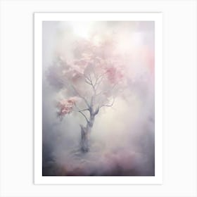 Tree In The Fog Art Print