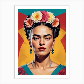 Frida Kahlo Portrait (7) Art Print