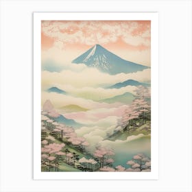 Mount Chokai In Yamagata Akita Japanese Landscape 2 Art Print